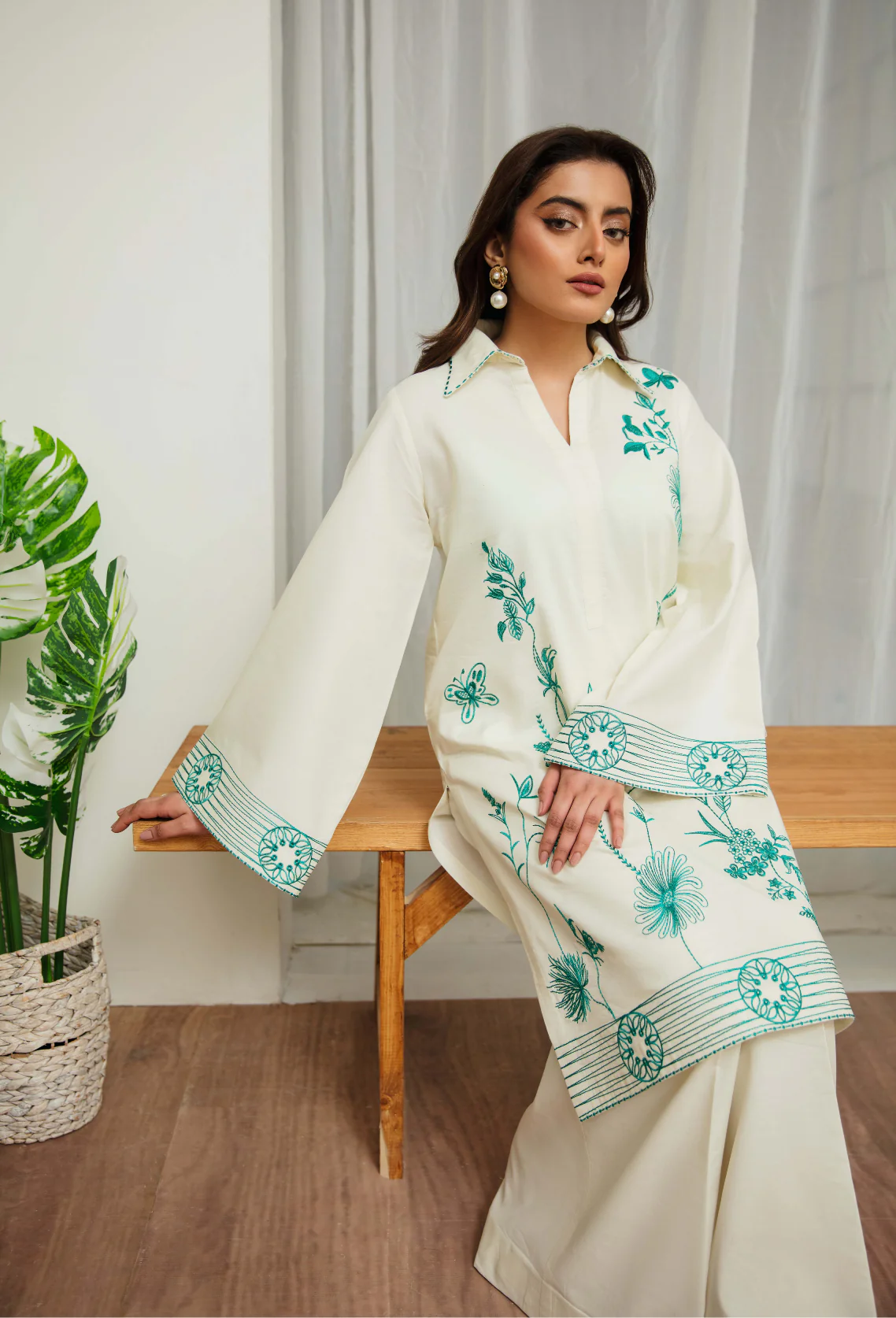 Ayra By Humdum Stitched 2 Piece Emb Lawn Collection-D-02 - Image 2