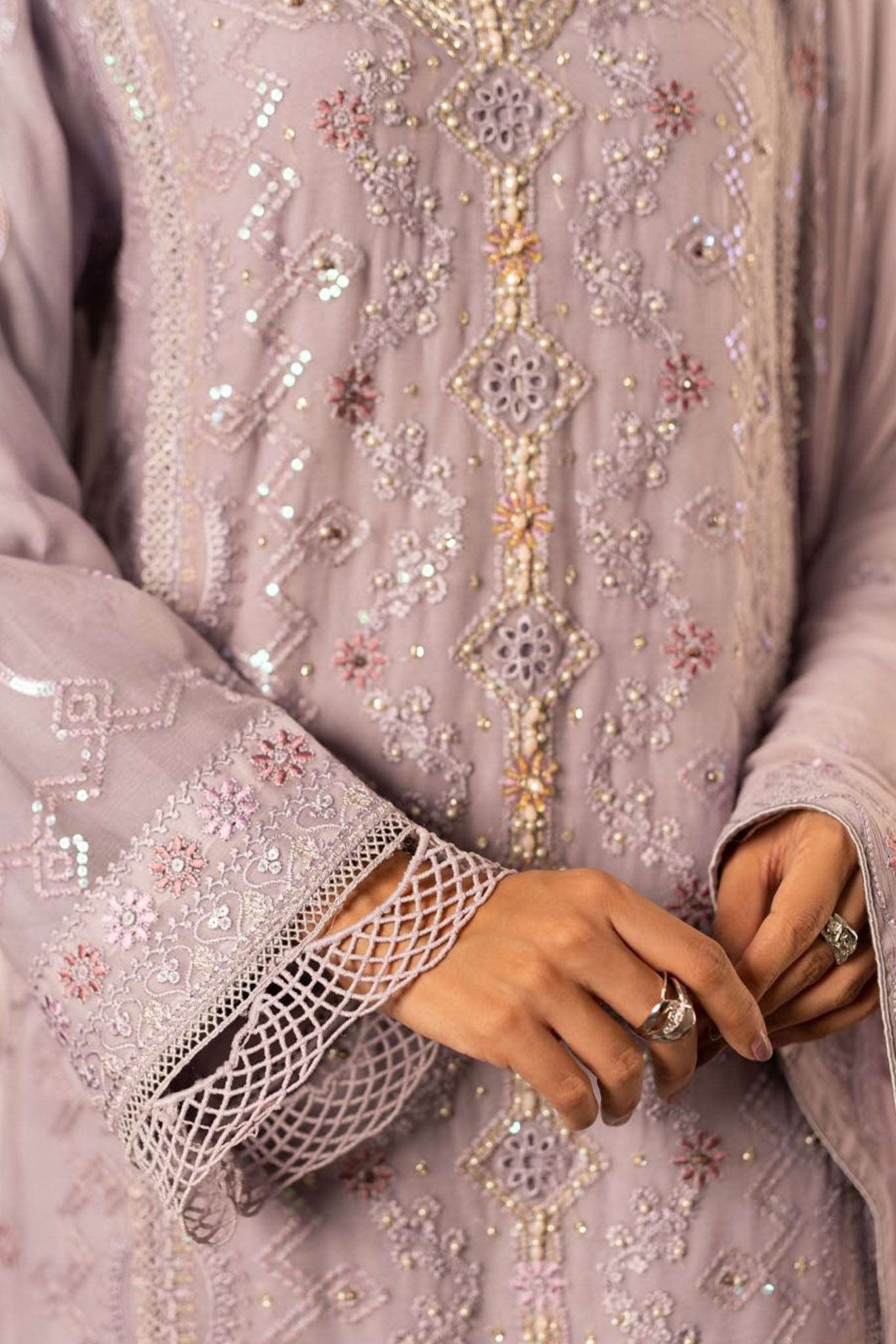 Dastan By Guzel Stitched 3 Piece Luxury Formals Collection'2024-D-04-Shabnam - Image 4