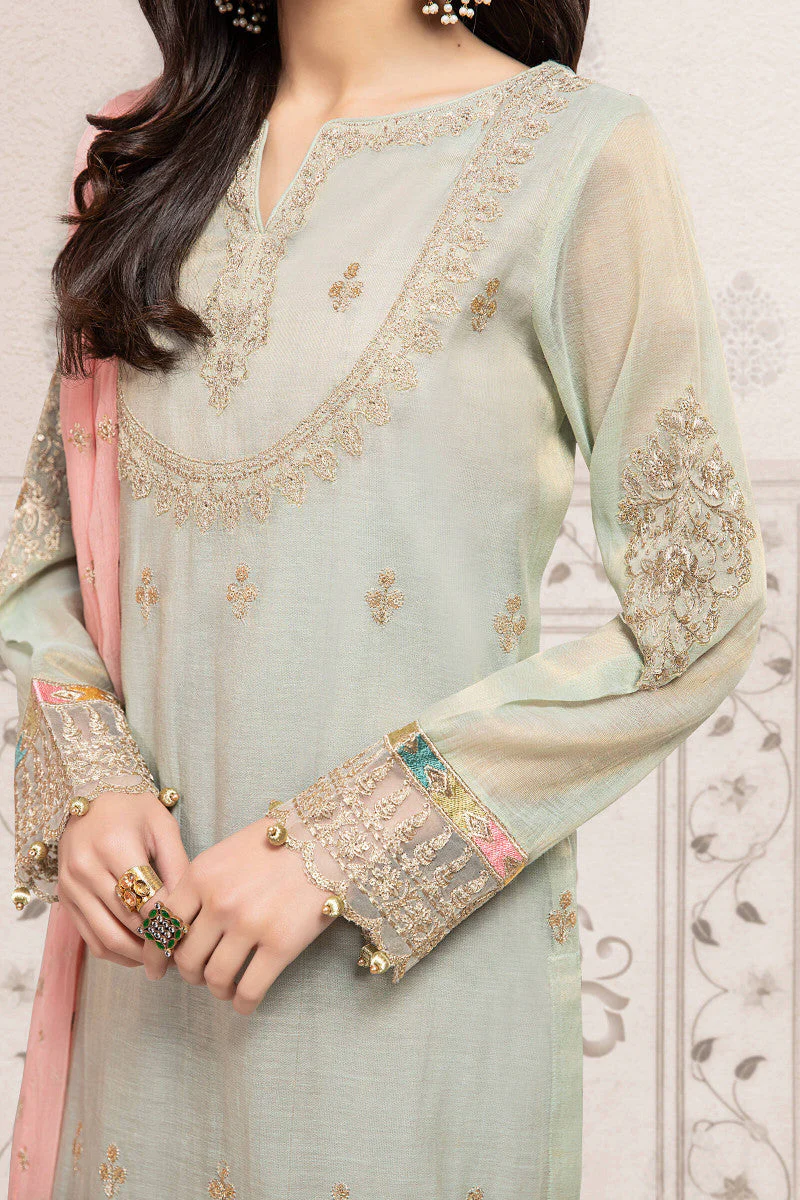 3 Piece Embroidered Suit | DW-EF22-06R1 - Image 2