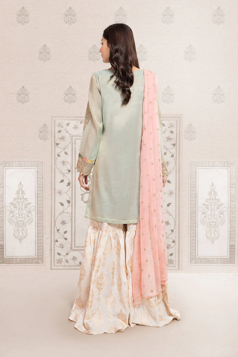 3 Piece Embroidered Suit | DW-EF22-06R1 - Image 3