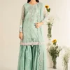 3 Piece Embroidered Cotton Silk Suit | DW-EF25-17