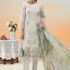 3 Piece Embroidered Dobby Lawn Suit | DW-EF25-53