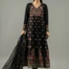 3 Piece Embroidered Dobby Lawn Suit | DW-EF25-76