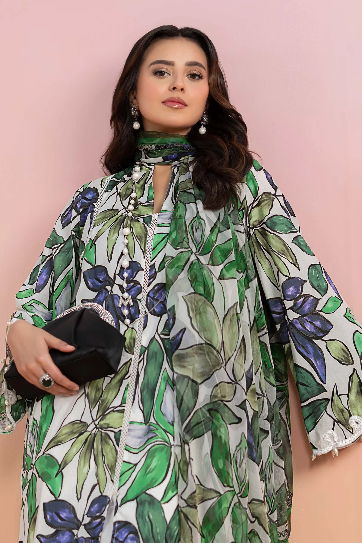 3 Piece Printed Lawn Suit | MPS-2505-A - Image 2