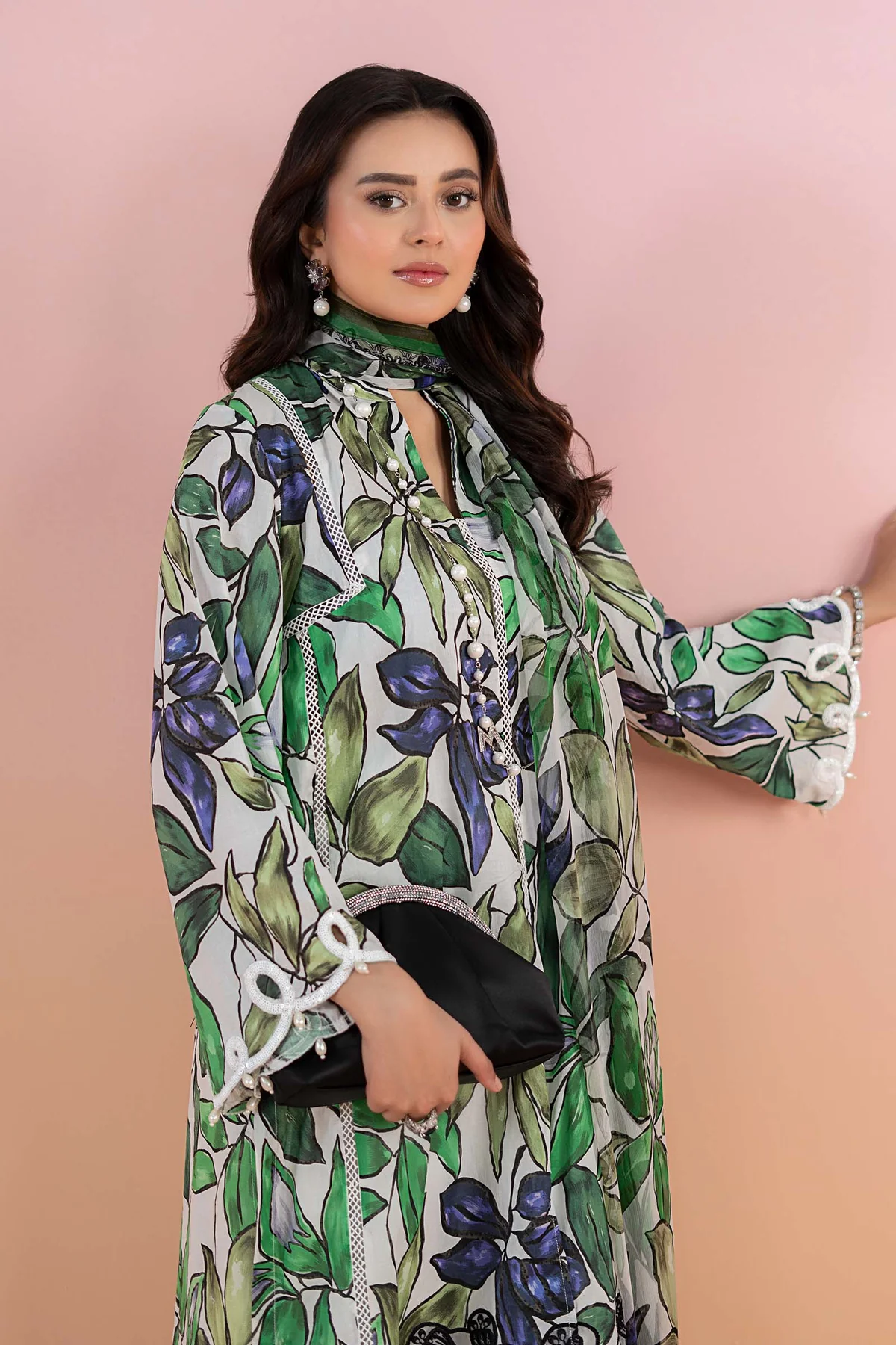3 Piece Printed Lawn Suit | MPS-2505-A - Image 3