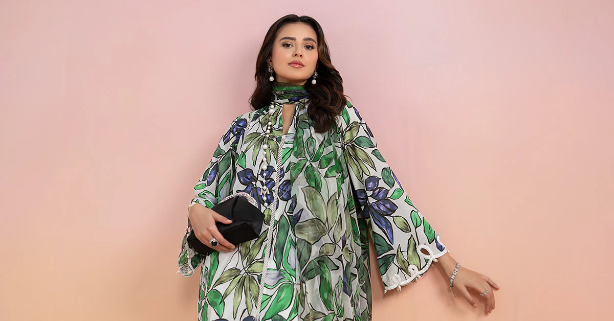3 Piece Printed Lawn Suit | MPS-2505-A - Image 9
