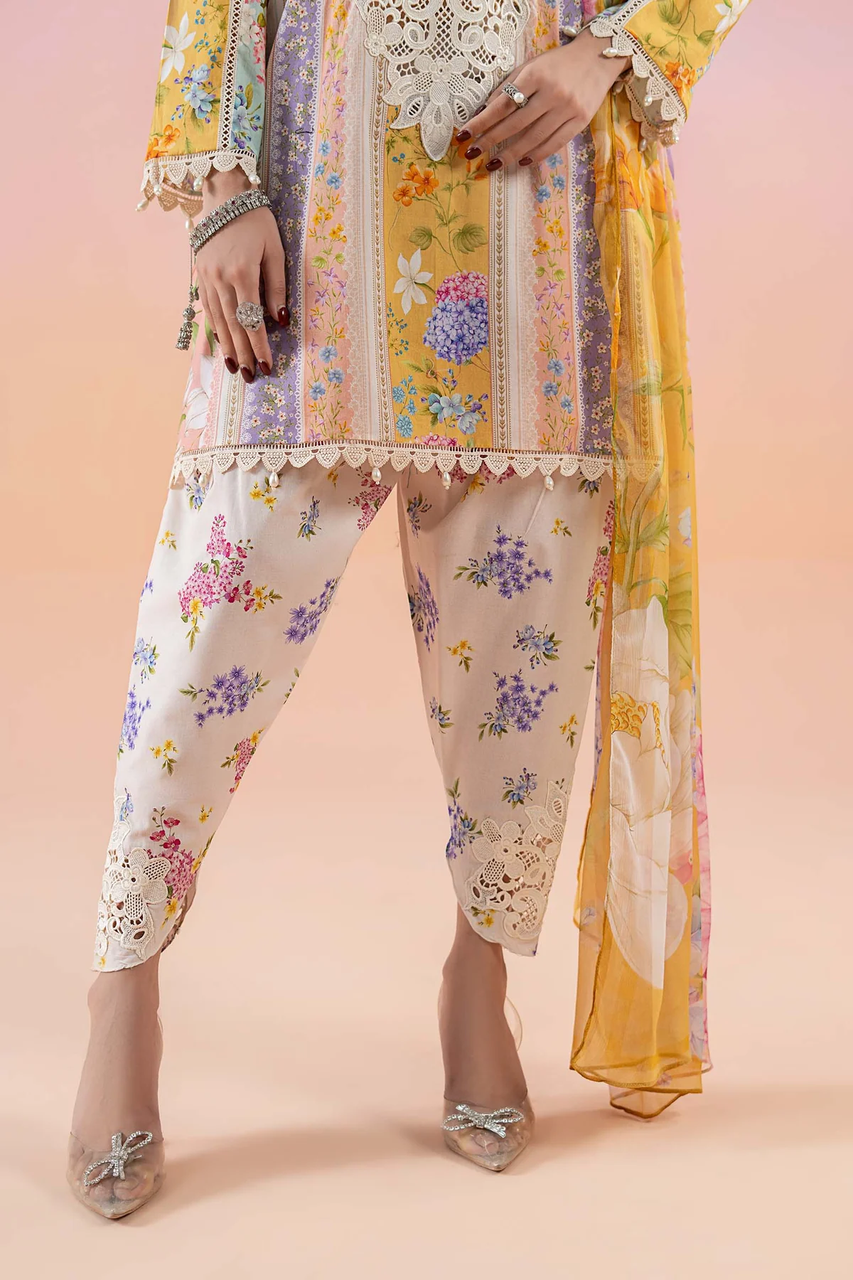 3 Piece Printed Lawn Suit | MPS-2509-A - Image 5