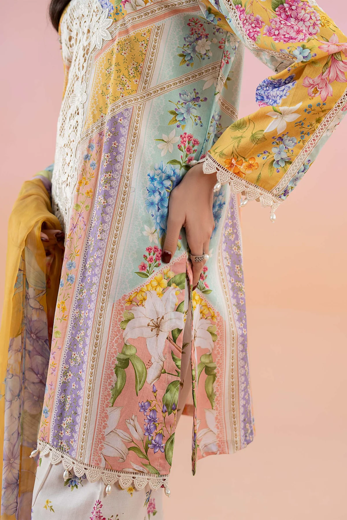 3 Piece Printed Lawn Suit | MPS-2509-A - Image 6