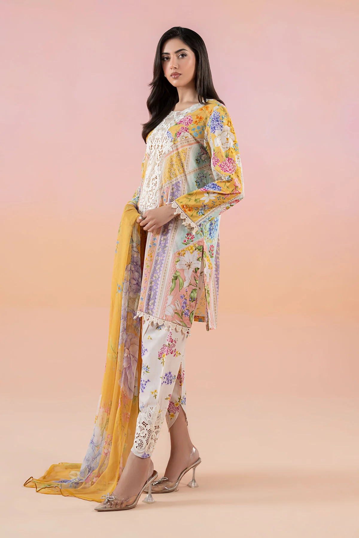 3 Piece Printed Lawn Suit | MPS-2509-A - Image 7