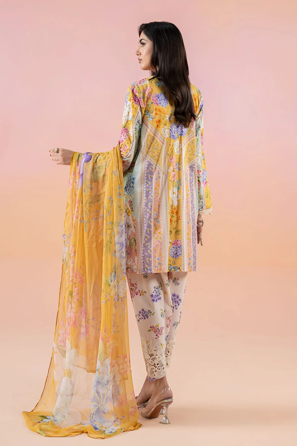 3 Piece Printed Lawn Suit | MPS-2509-A - Image 8