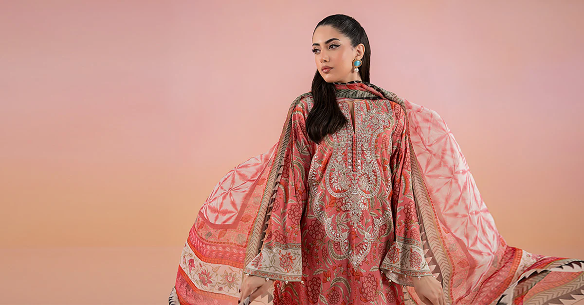 3 Piece Printed Lawn Suit | MPS-2513-A - Image 8