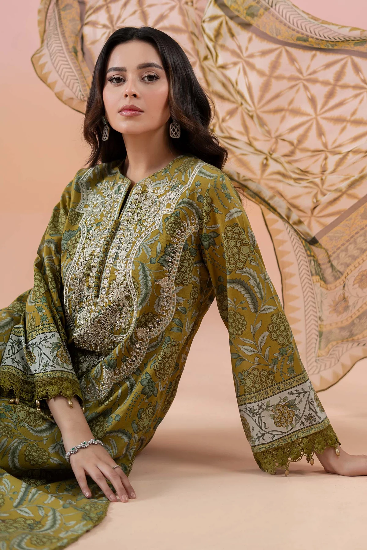 3 Piece Printed Lawn Suit | MPS-2513-B - Image 3