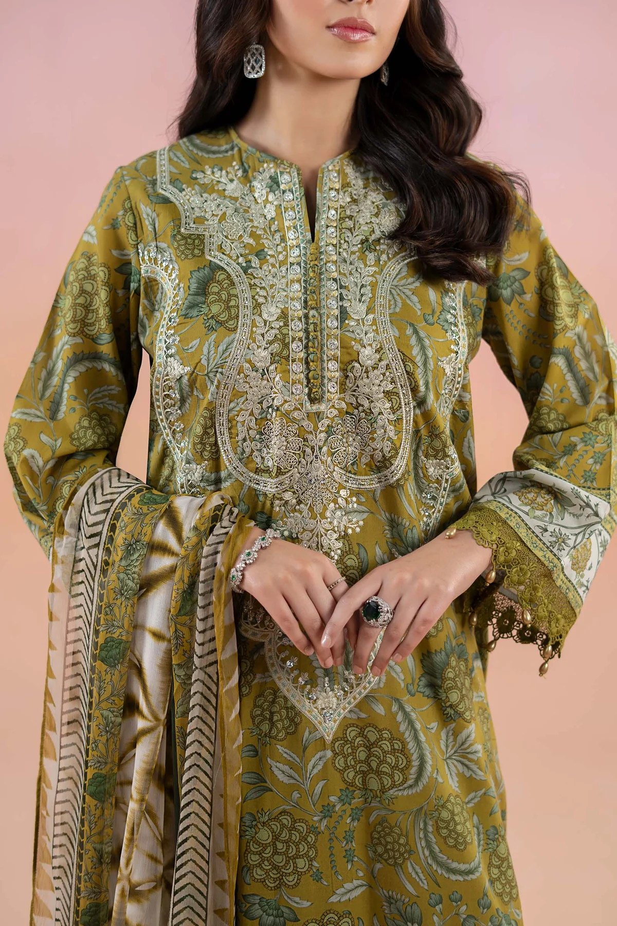 3 Piece Printed Lawn Suit | MPS-2513-B - Image 4