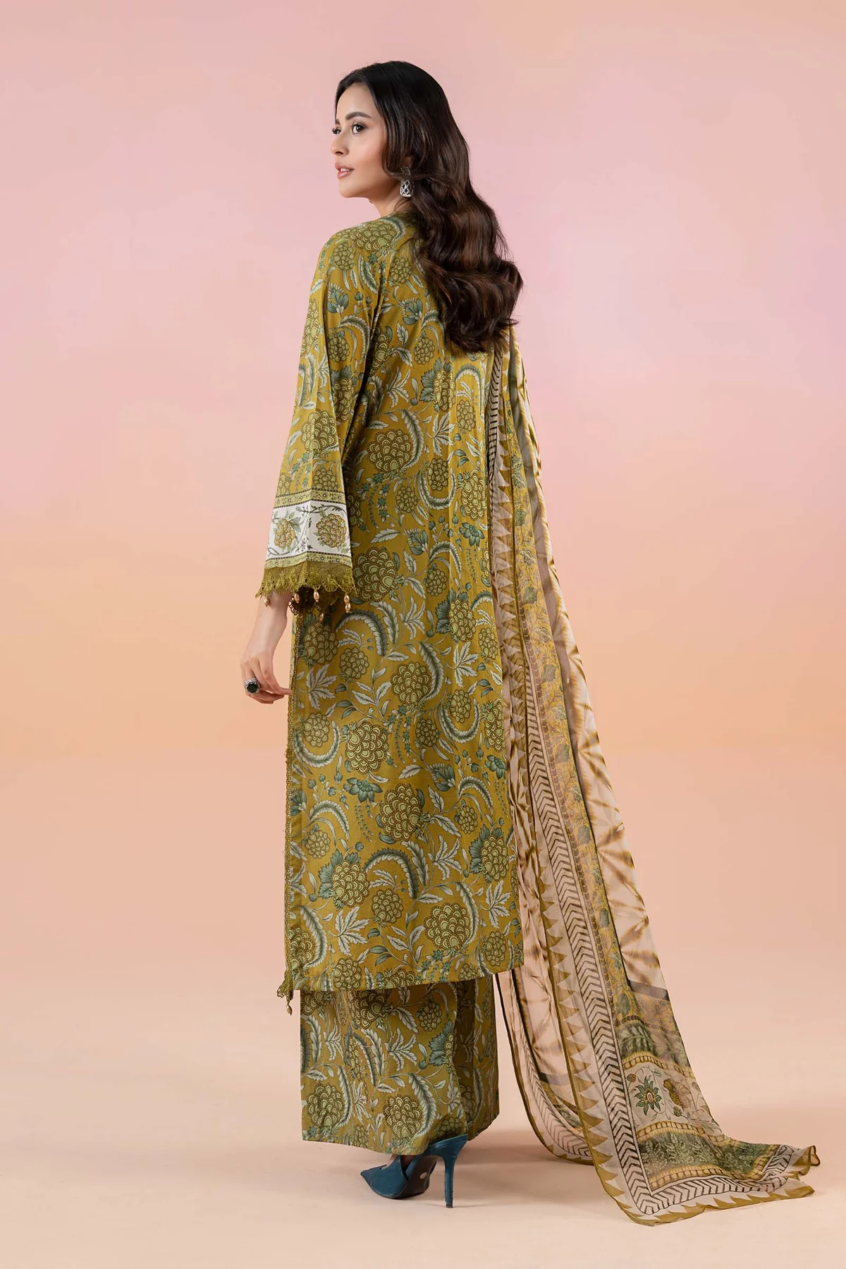 3 Piece Printed Lawn Suit | MPS-2513-B - Image 7
