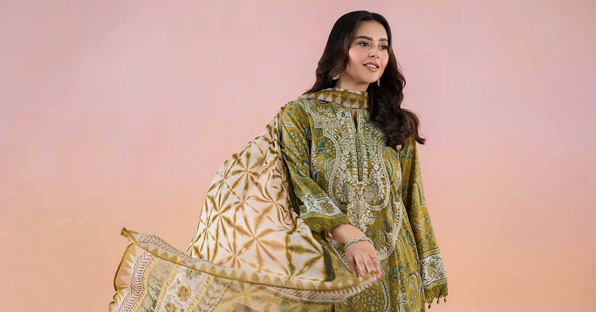 3 Piece Printed Lawn Suit | MPS-2513-B - Image 8