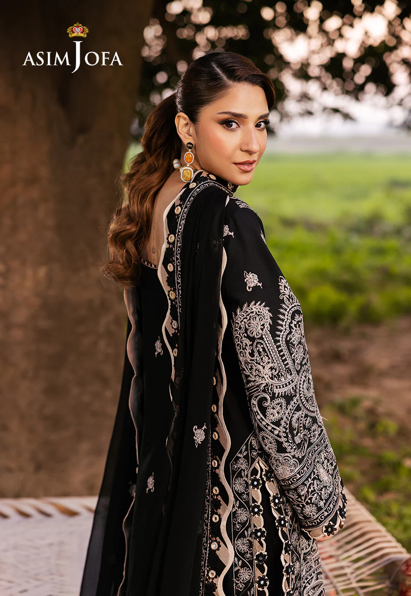 AJELL-03 EMBROIDERED LAWN 3 PCS - Image 8