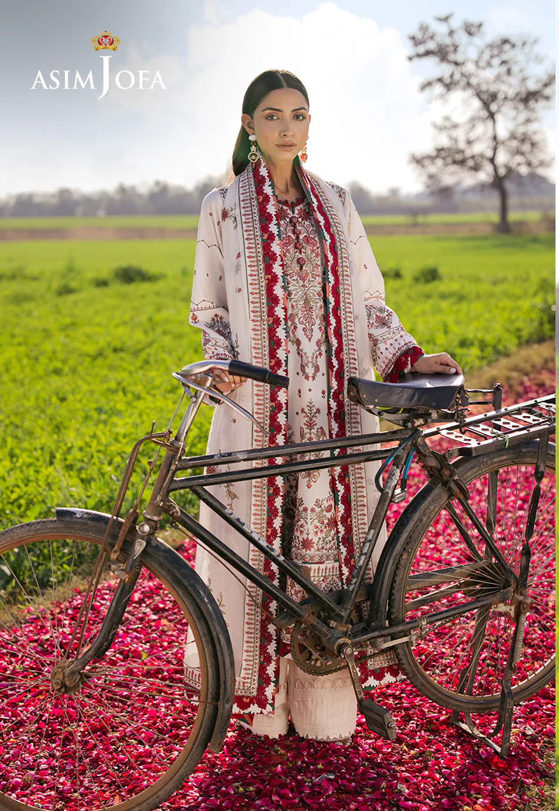 AJELL-08 EMBROIDERED LAWN 3 PCS - Image 6