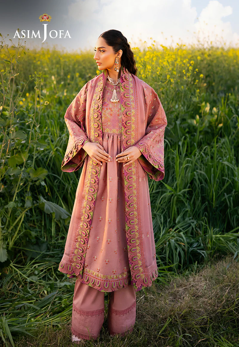 AJELL-16 EMBROIDERED LAWN 3 PCS - Image 3