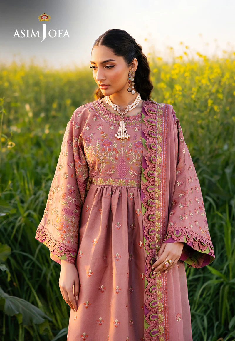 AJELL-16 EMBROIDERED LAWN 3 PCS - Image 4