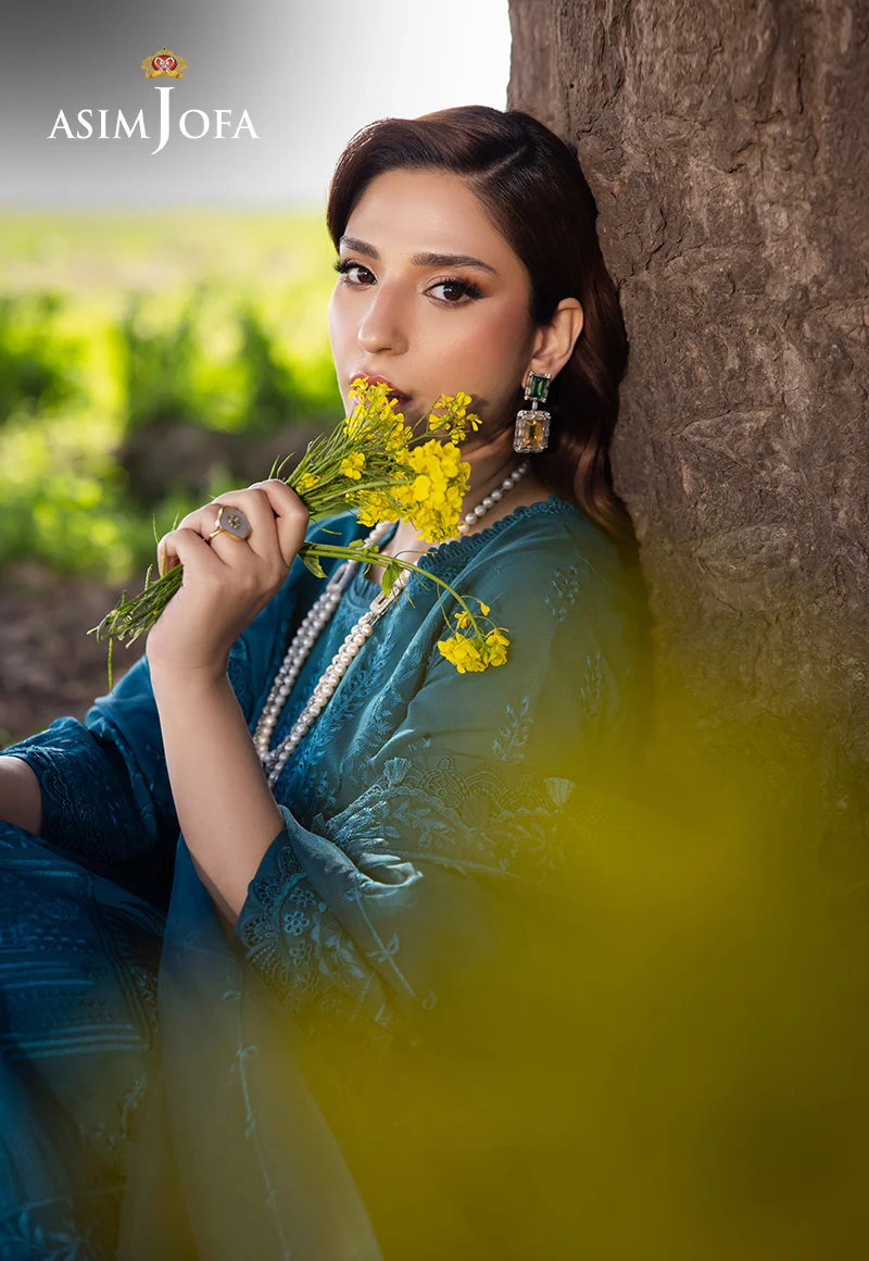 AJELL-17 EMBROIDERED LAWN 3 PCS - Image 6