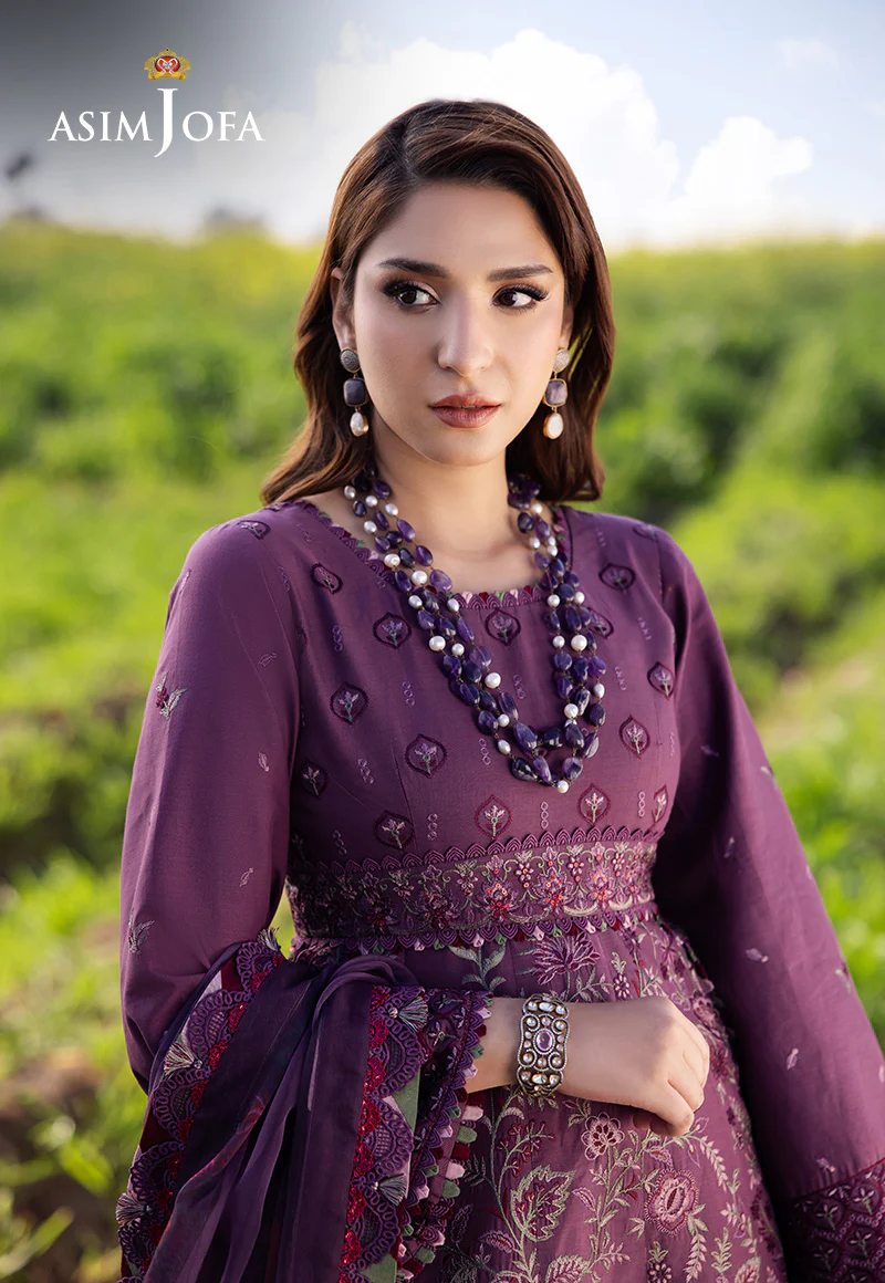AJELL-18 EMBROIDERED LAWN 3 PCS - Image 6