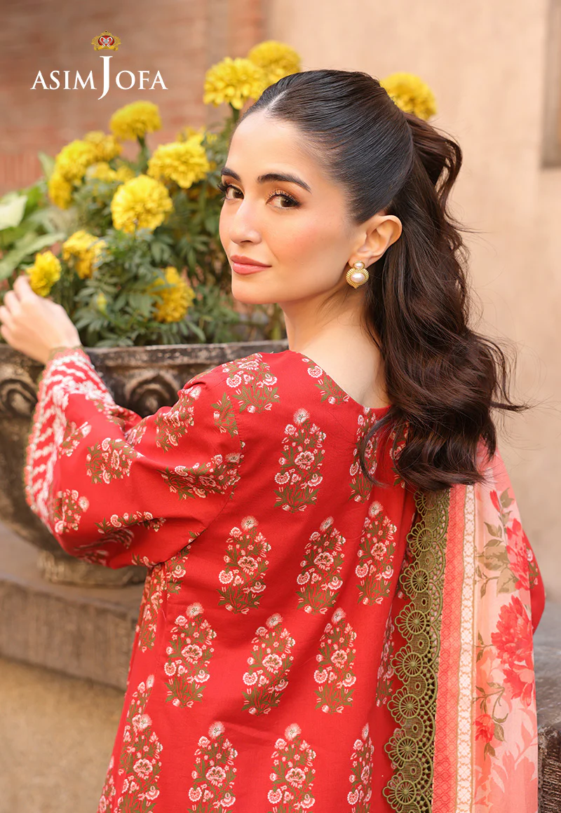 AJUBF-26 PRINTED EMBROIDERED LAWN 2 PCS - Image 3