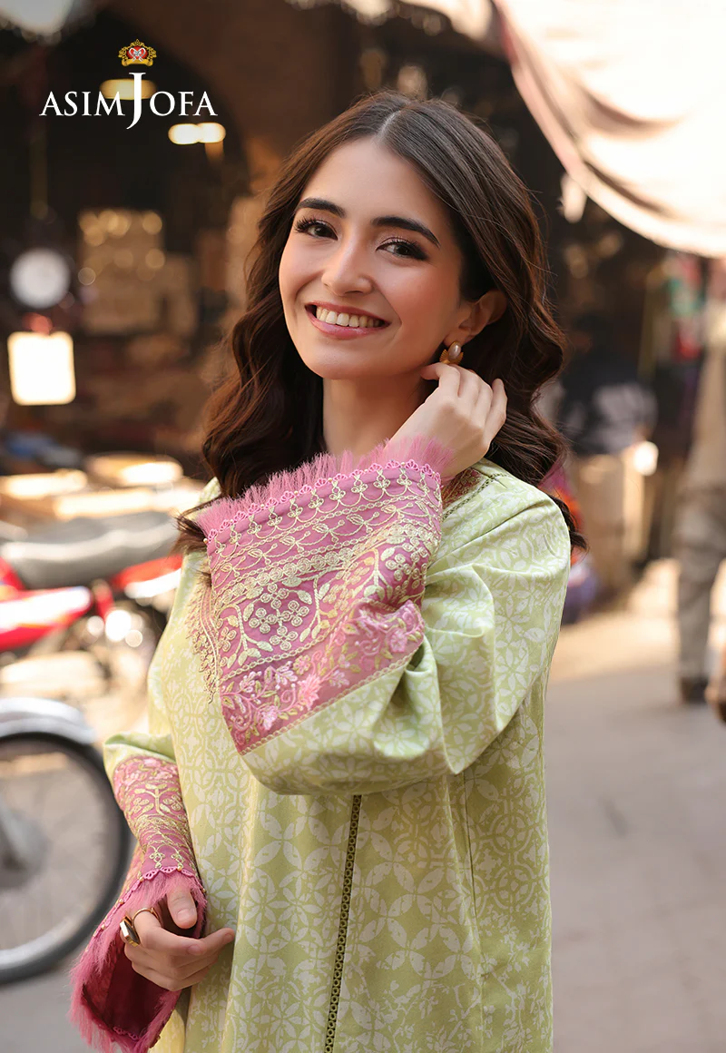 AJUBF-29 PRINTED EMBROIDERED LAWN 2 PCS - Image 2