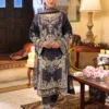 AJUBF-42 PRINTED EMBROIDERED LAWN 3 PCS