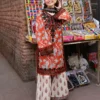 AJUBF-48 PRINTED EMBROIDERED LAWN 3 PCS
