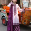 AJUBF-49 PRINTED EMBROIDERED LAWN 3 PCS