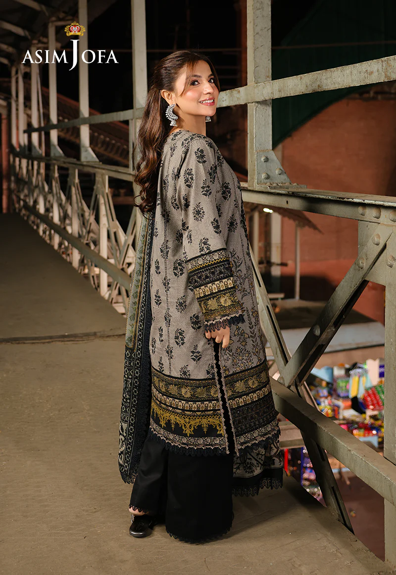 AJUBF-51 PRINTED EMBROIDERED LAWN 3 PCS - Image 2