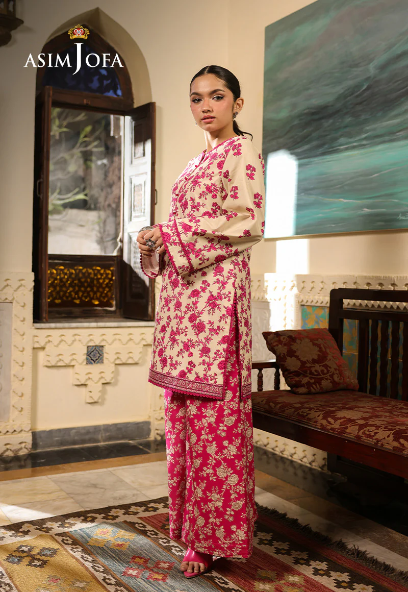 AJUBF-57 DIGITAL PRINTED LAWN 2 PCS - Image 5