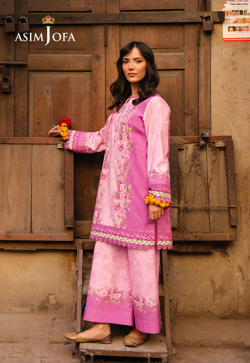 AJUBF-59 DIGITAL PRINTED LAWN 2 PCS - Image 4