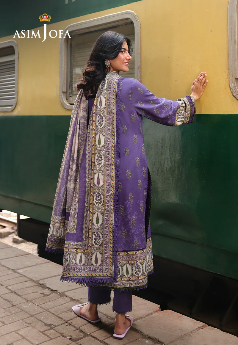 AJUBF-63 DIGITAL PRINTED LAWN 3 PCS - Image 5