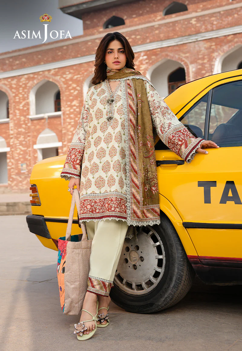 AJUBF-65 DIGITAL PRINTED LAWN 3 PCS - Image 5