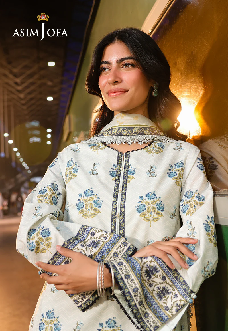 AJUBF-68 DIGITAL PRINTED LAWN 3 PCS - Image 6