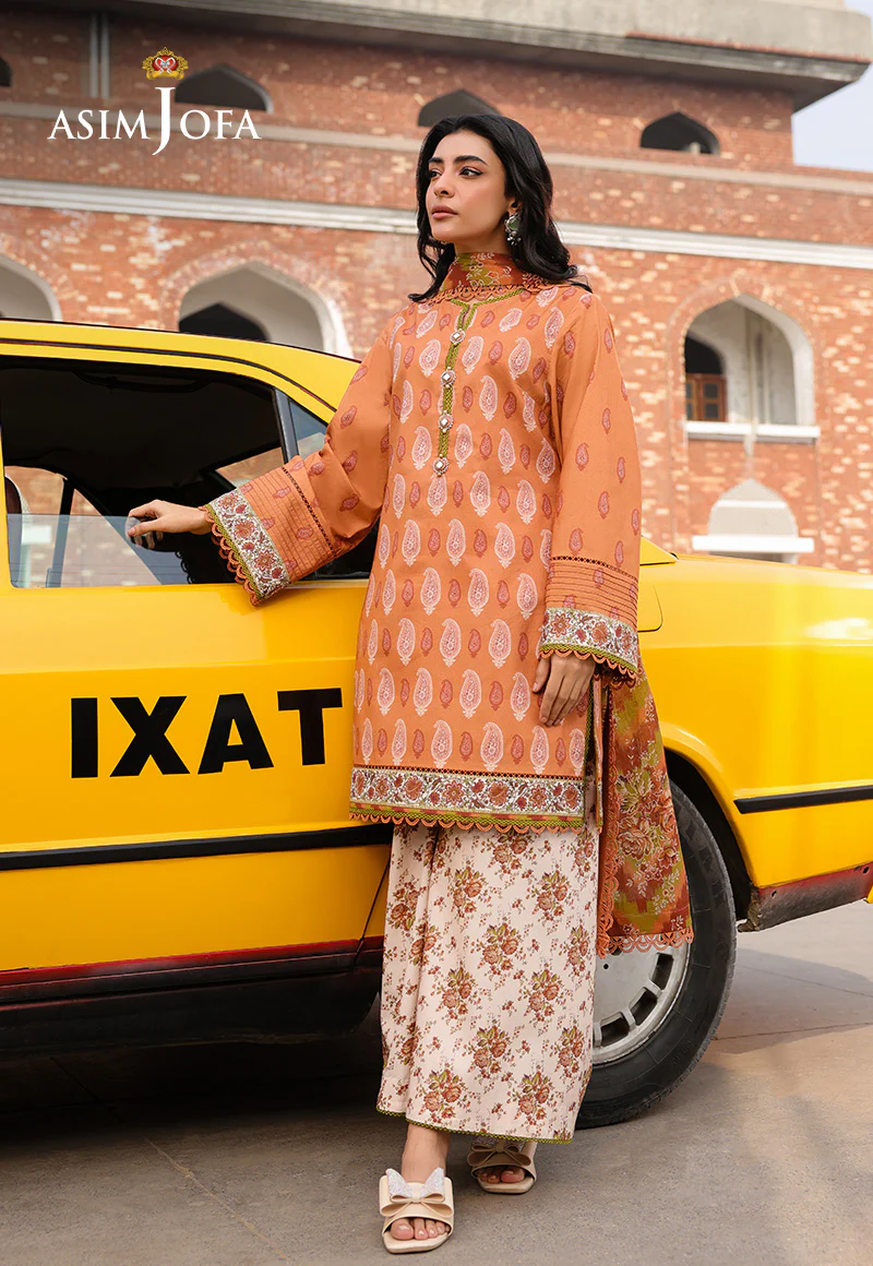 AJUBF-70 DIGITAL PRINTED LAWN 3 PCS - Image 3