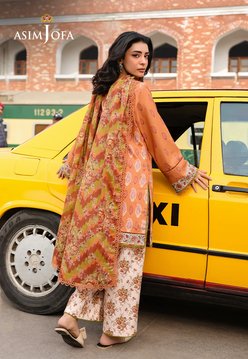 AJUBF-70 DIGITAL PRINTED LAWN 3 PCS - Image 5