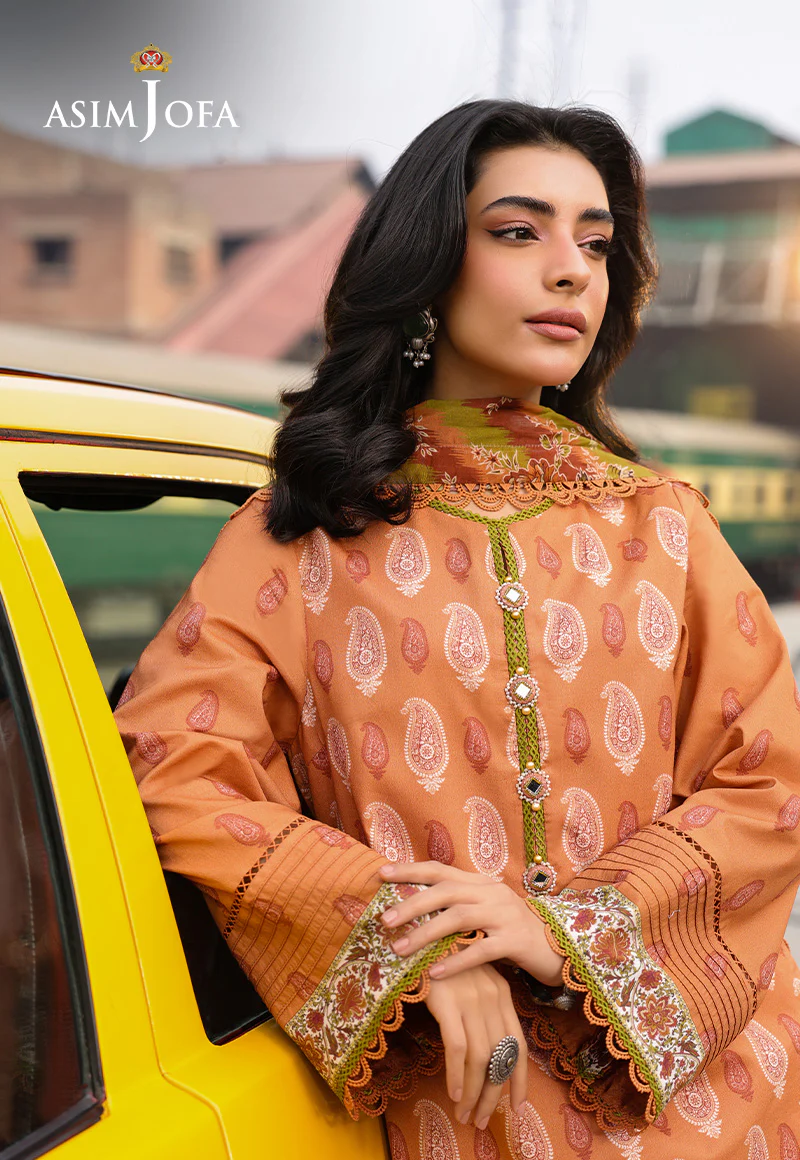 AJUBF-70 DIGITAL PRINTED LAWN 3 PCS - Image 6