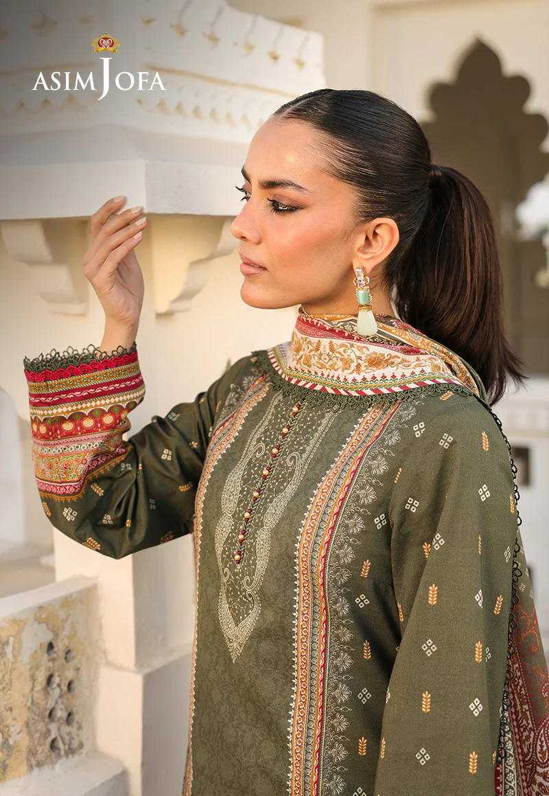 AJUBF-74 DIGITAL PRINTED LAWN 3 PCS - Image 5