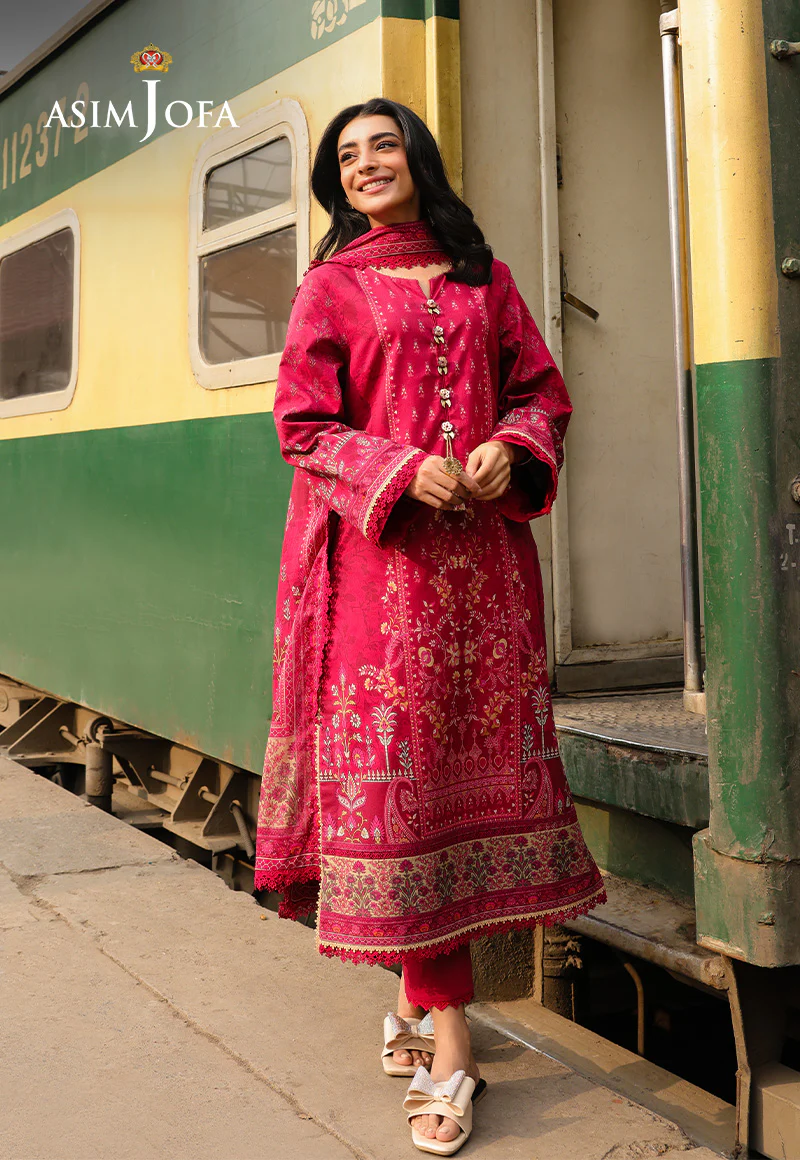 AJUBF-84 DIGITAL PRINTED LAWN 3 PCS - Image 4