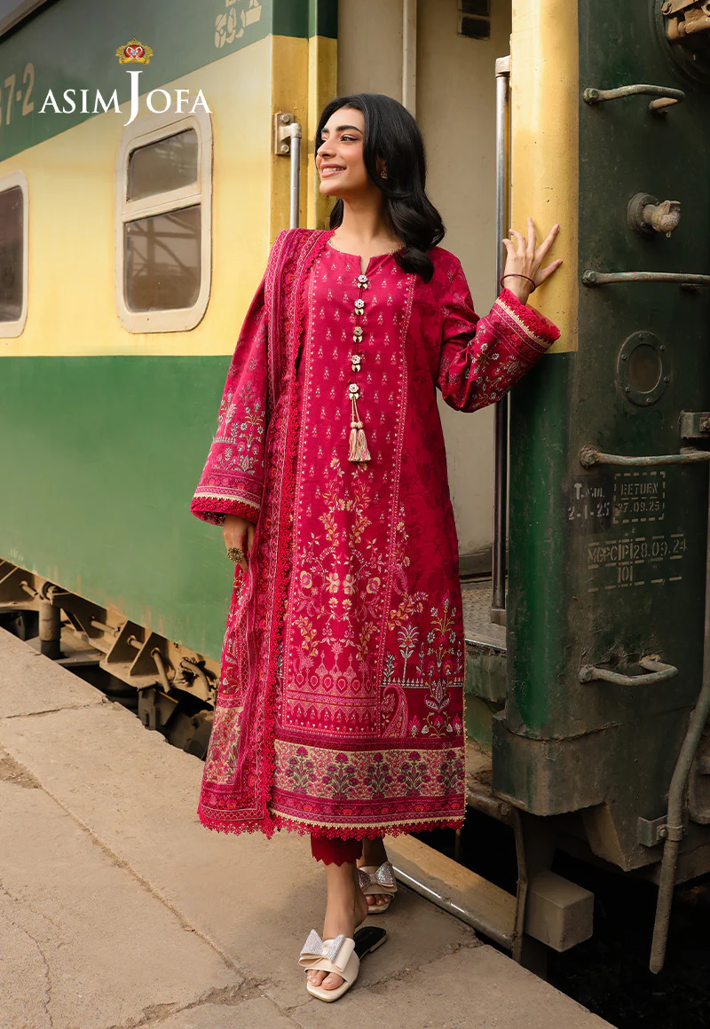 AJUBF-84 DIGITAL PRINTED LAWN 3 PCS - Image 5