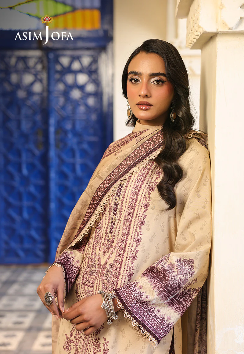 AJUBF-85 DIGITAL PRINTED LAWN 3 PCS - Image 6