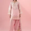 3 Piece Embroidered Dobby Suit | DW-EA25-66