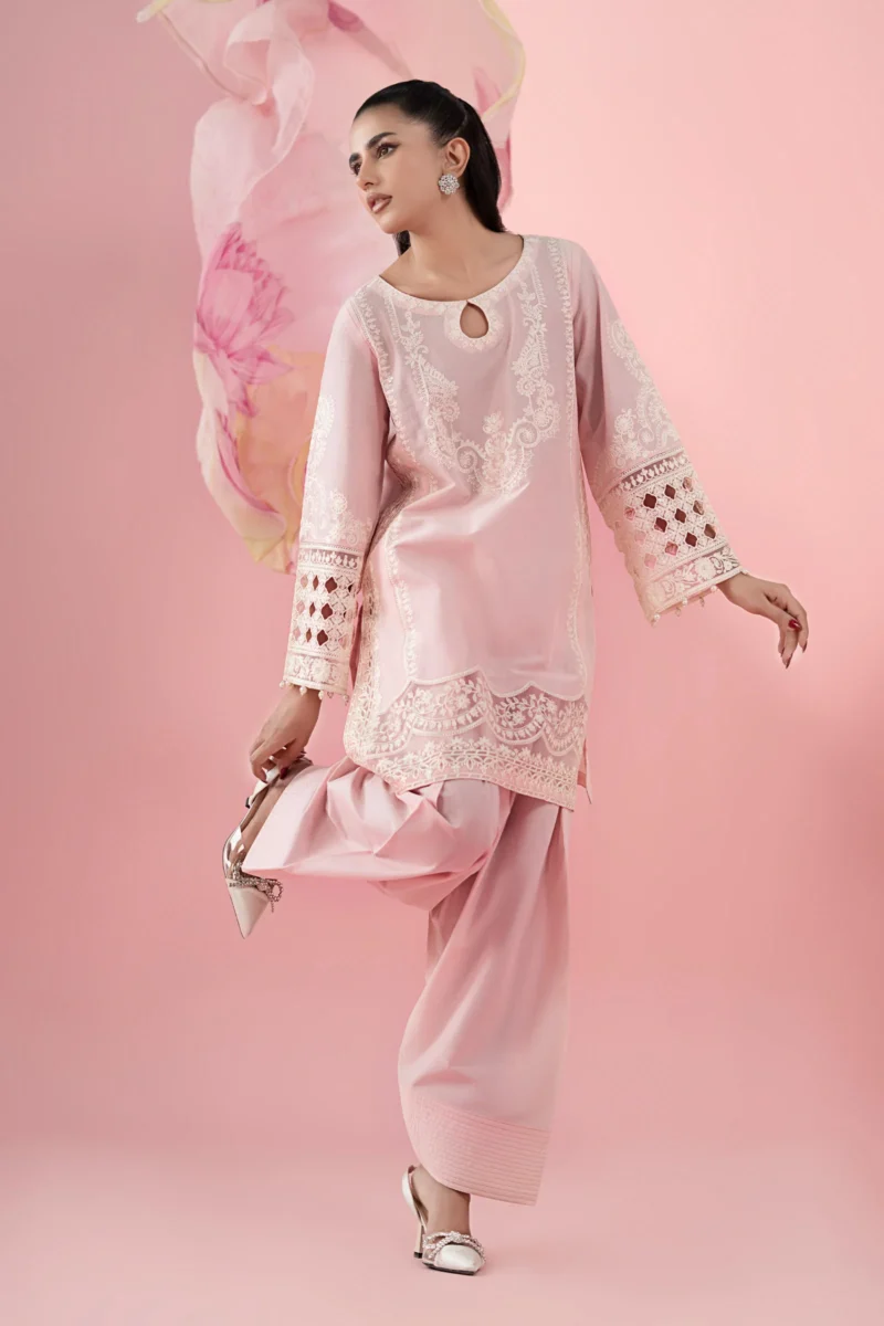 3 Piece Embroidered Dobby Suit | DW-EA25-66 - Image 5