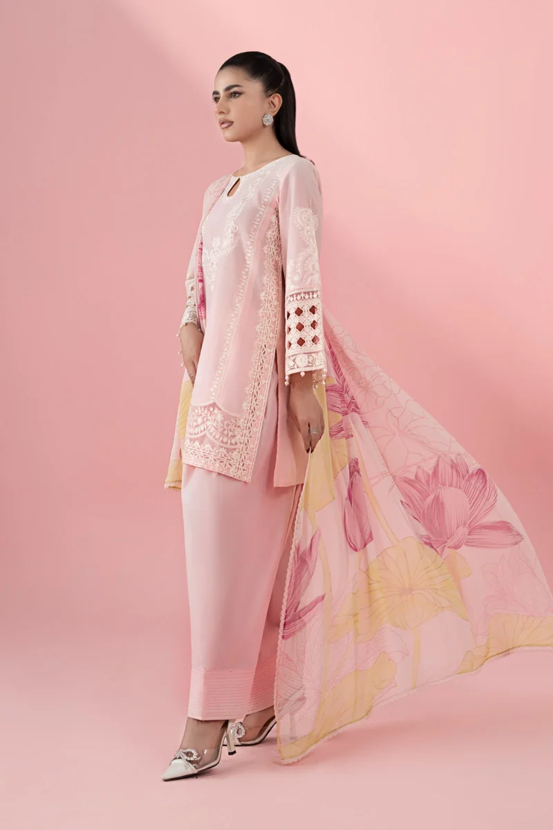 3 Piece Embroidered Dobby Suit | DW-EA25-66 - Image 6