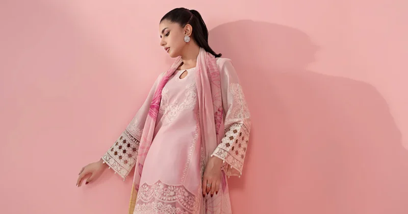 3 Piece Embroidered Dobby Suit | DW-EA25-66 - Image 8