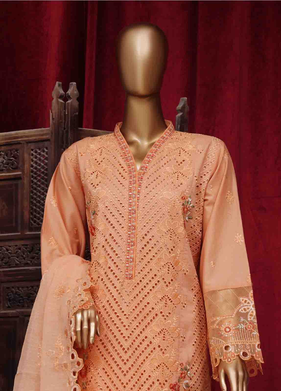 LF-ED-025- 3 Piece Luxury Embroidered Stitched Suit - Image 2