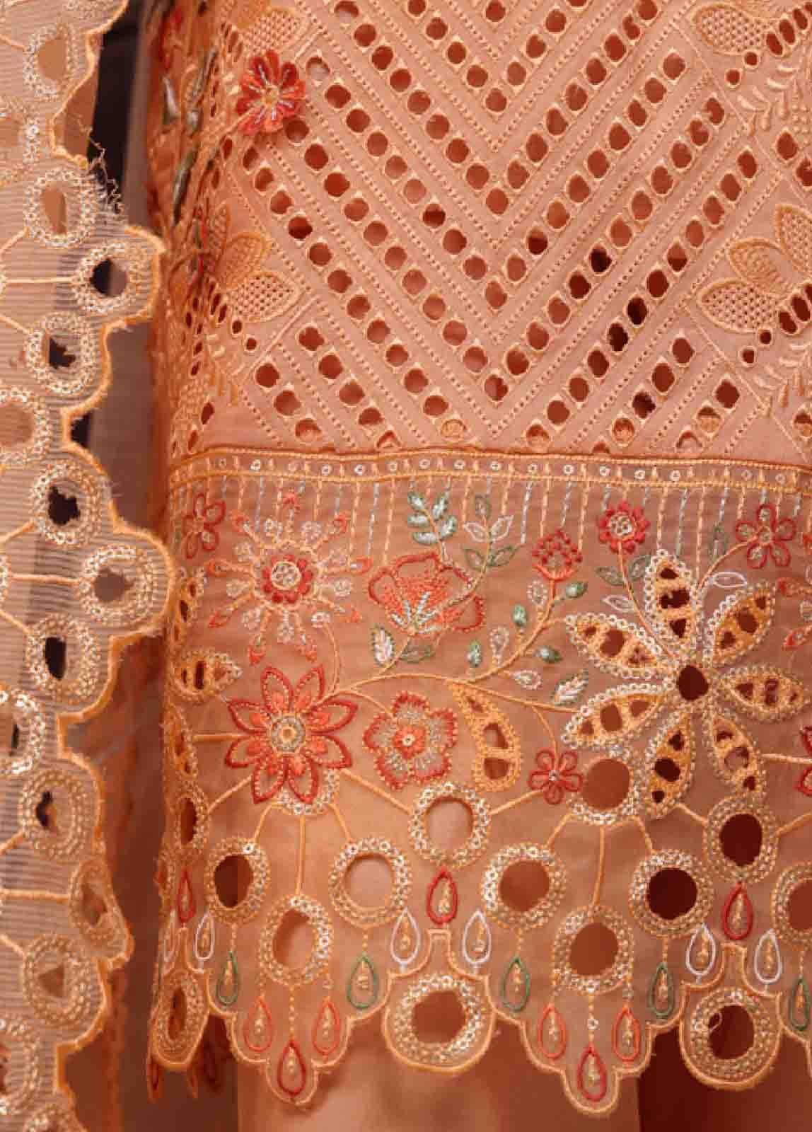 LF-ED-025- 3 Piece Luxury Embroidered Stitched Suit - Image 4