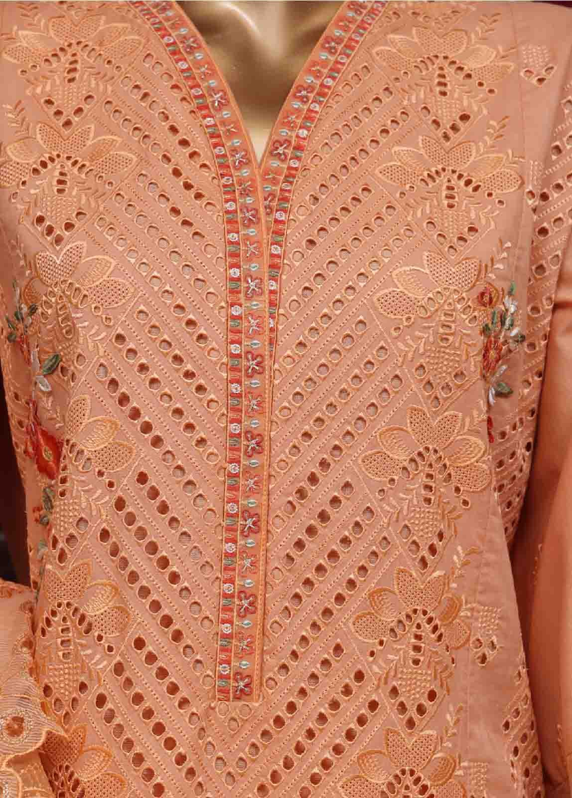 LF-ED-025- 3 Piece Luxury Embroidered Stitched Suit - Image 5